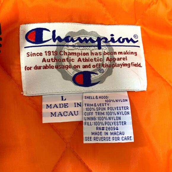 Champion Vintage 1990's NFL Denver Broncos Full Zip Puffy Jacket Size Large - Picture 3 of 7